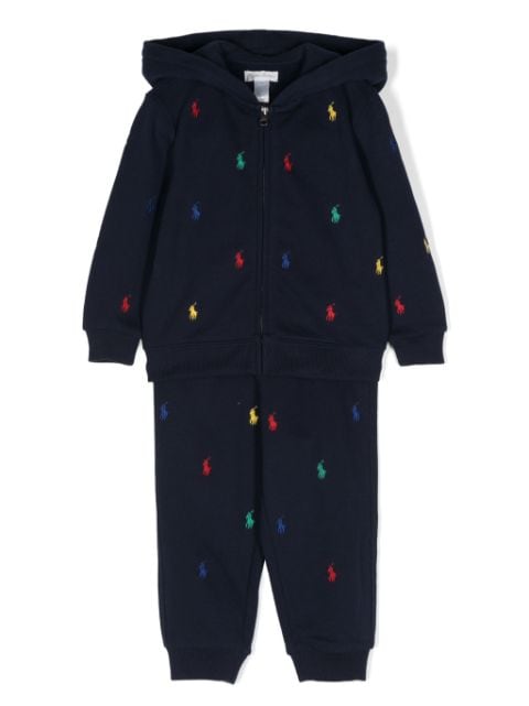 Ralph Lauren Kids traje deportivo con logo bordado