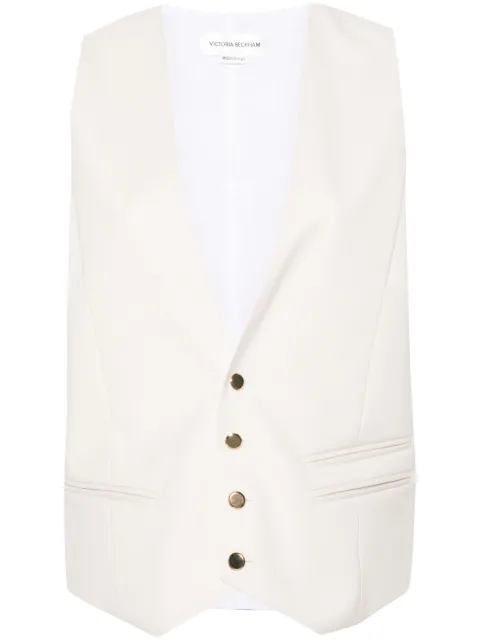 Victoria Beckham V-neck buttoned waistcoat