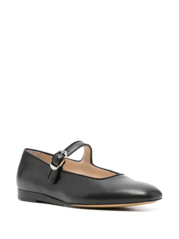 フラットシューズ LE MONDE BERYL LE MONDE BERYL Metallic leather Mary Jane flats | NET-A-PORTER