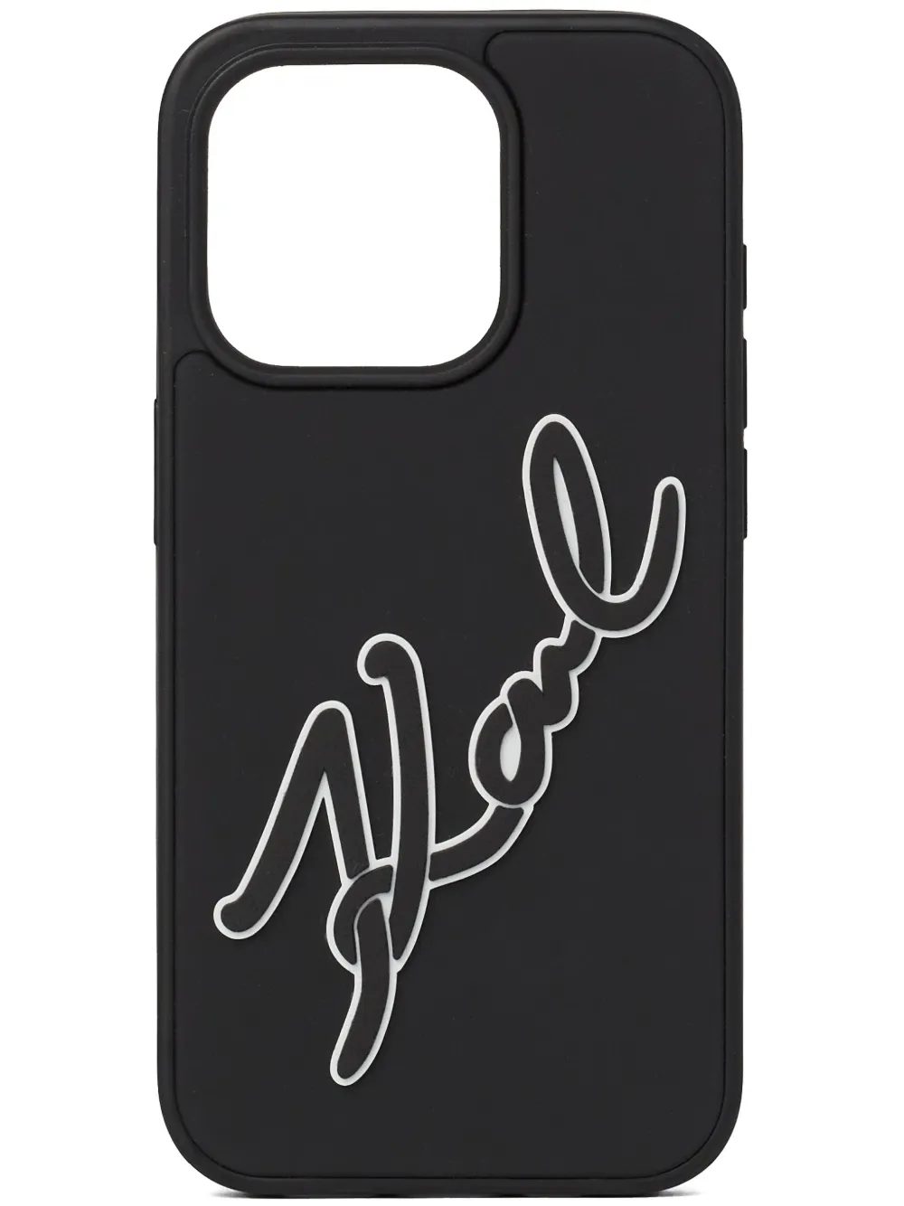 Karl Lagerfeld Signature iPhone 15 Pro case | Black | Image 1