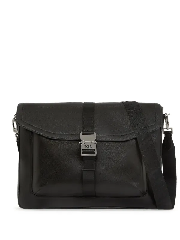 Karl Lagerfeld レザー PCバッグ | ブラック | FARFETCH JP