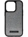 Karl Lagerfeld rhinestone-embellished iPhone 16 Pro Max case - Silver