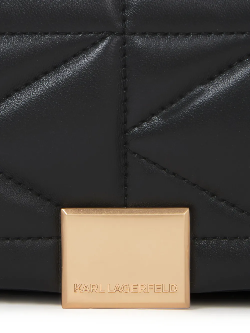 Karl Lagerfeld K Kuilt kleine crossbodytas Zwart