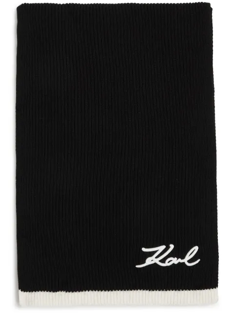 Karl Lagerfeld écharpe K/signature en maille