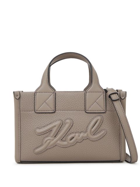 Karl Lagerfeld small K Skuare Grainy tote bag WOMEN