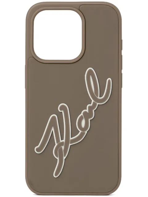 Karl Lagerfeld Signature iPhone 16 Pro Max case