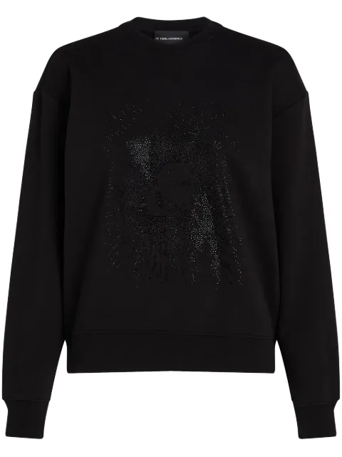 Karl Lagerfeld sudadera Kameo con detalle de strass