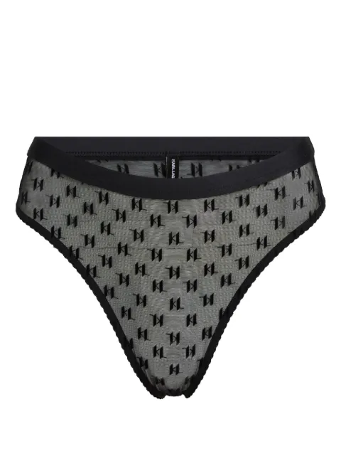 Karl Lagerfeld monogram-mesh briefs