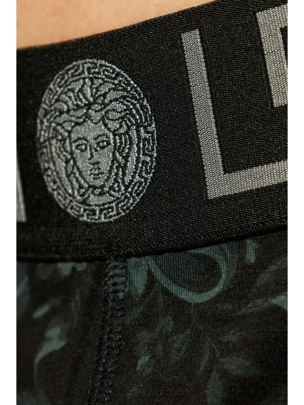 VERSACE バロッコ グレカ ボクサーパンツ Versace バロッコ グレカ ボクサーパンツ | ブラック | FARFETCH JP