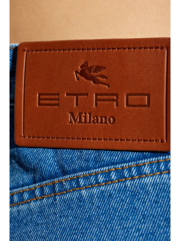 ETRO ハイライズ ストレートジーンズ | ブルー | FARFETCH JP