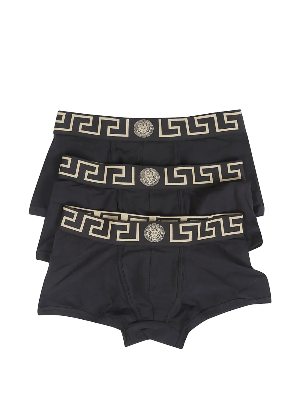 Versace Greca-border boxer tri-pack - Nero