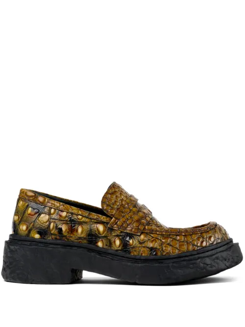 Mocassins Vamonos en cuir à effet crocodile - CamperLab - Modalova