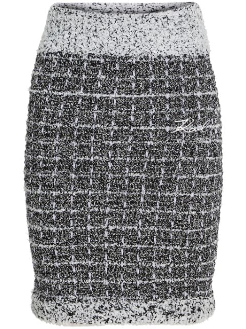 Karl Lagerfeld bouclé pencil skirt