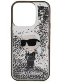 Karl Lagerfeld K/Ikonik Glitter iPhone 16 Pro case - White