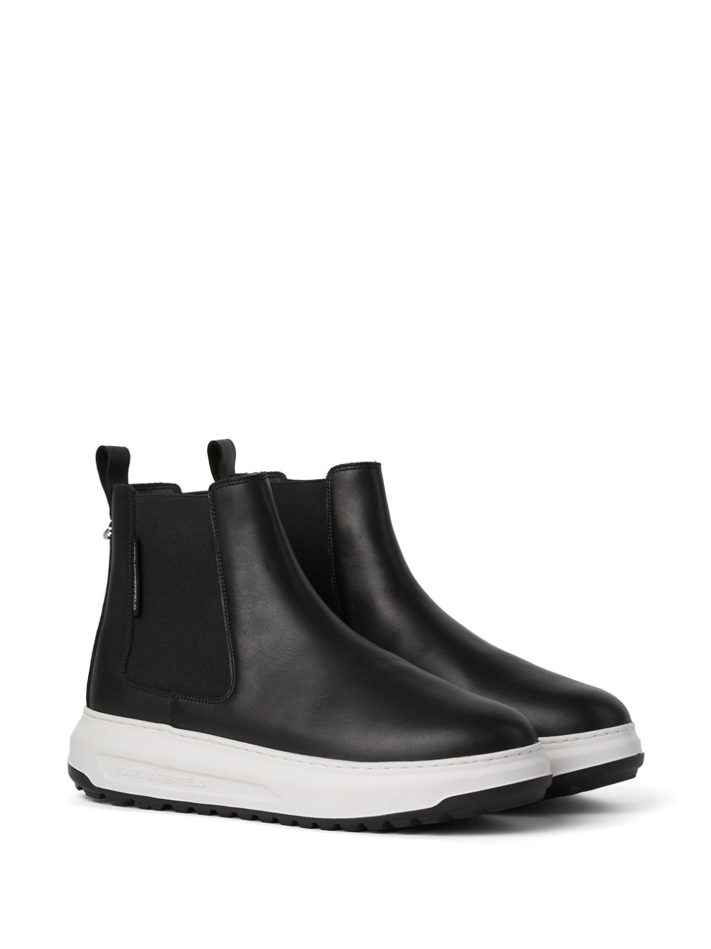 Karl Lagerfeld Kapri Lug leather boots - Black