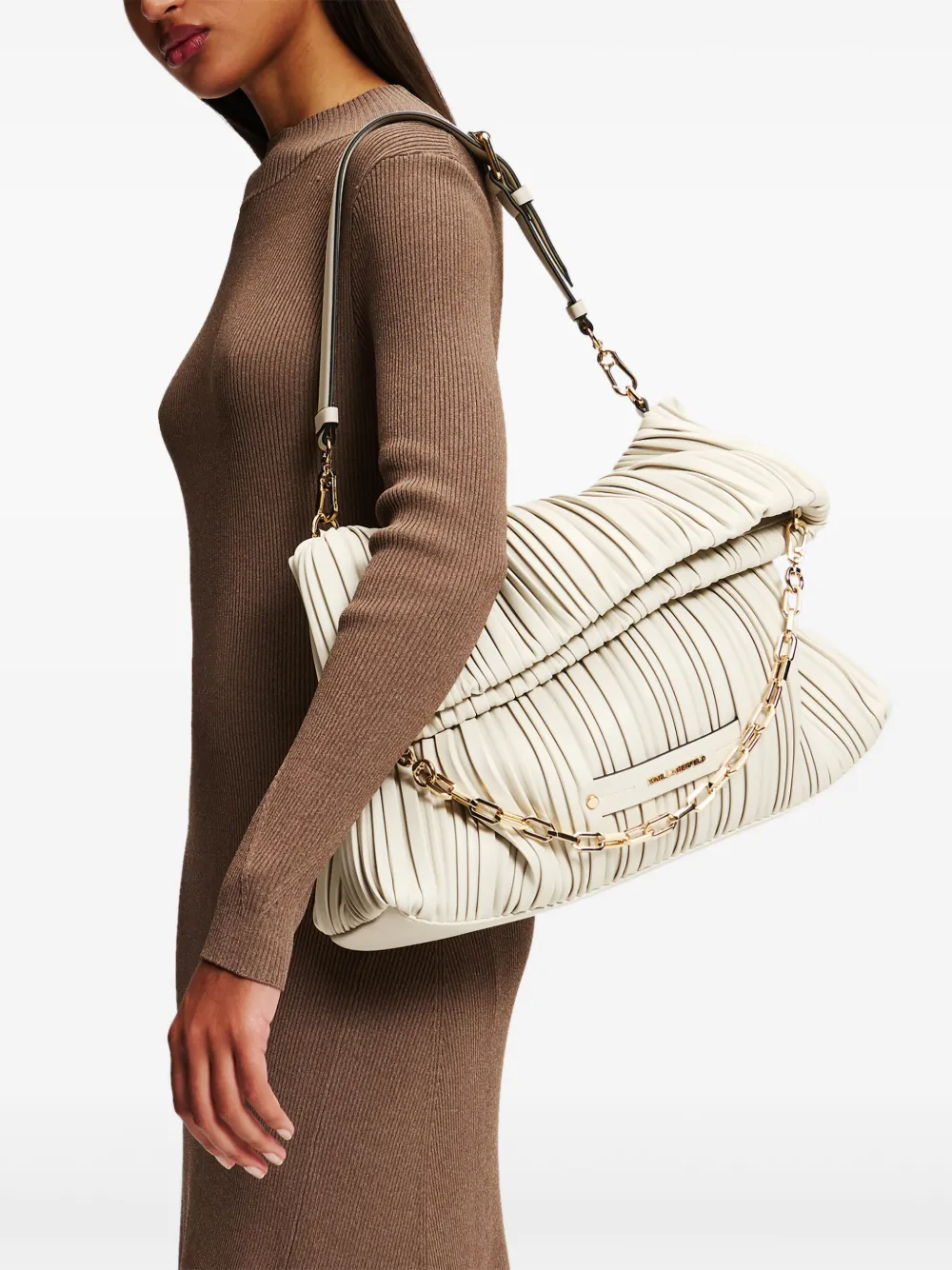 Karl Lagerfeld K/Kushion medium shopper - Beige