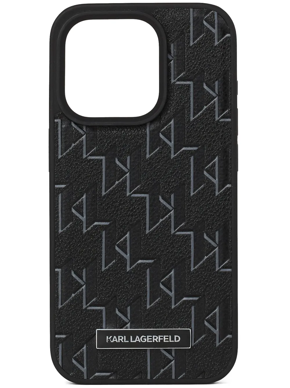 Karl Lagerfeld monogram iPhone 16 Pro case | Black | Image 1