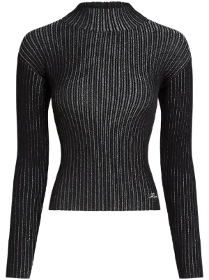 売れ筋商品|||カールラガーフェルド カットソー トップス レディース Plus Size Bon Voyage Graphic Top Black Karl Lagerfeld Tops for Women - Shop on FARFETCH