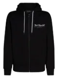Karl Lagerfeld Hotel Karl zip-up hoodie - Black