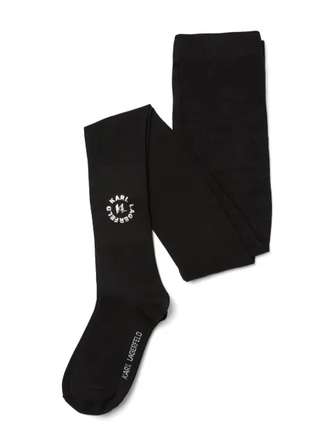 Karl Lagerfeld Kids logo-stamp tights