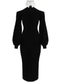 Karl Lagerfeld cold-shoulder knitted dress - Black