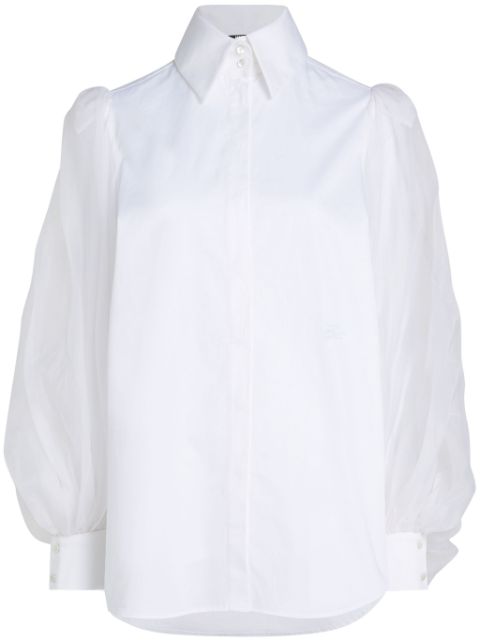 Karl Lagerfeld KL Studio Voluminous cotton-silk shirt