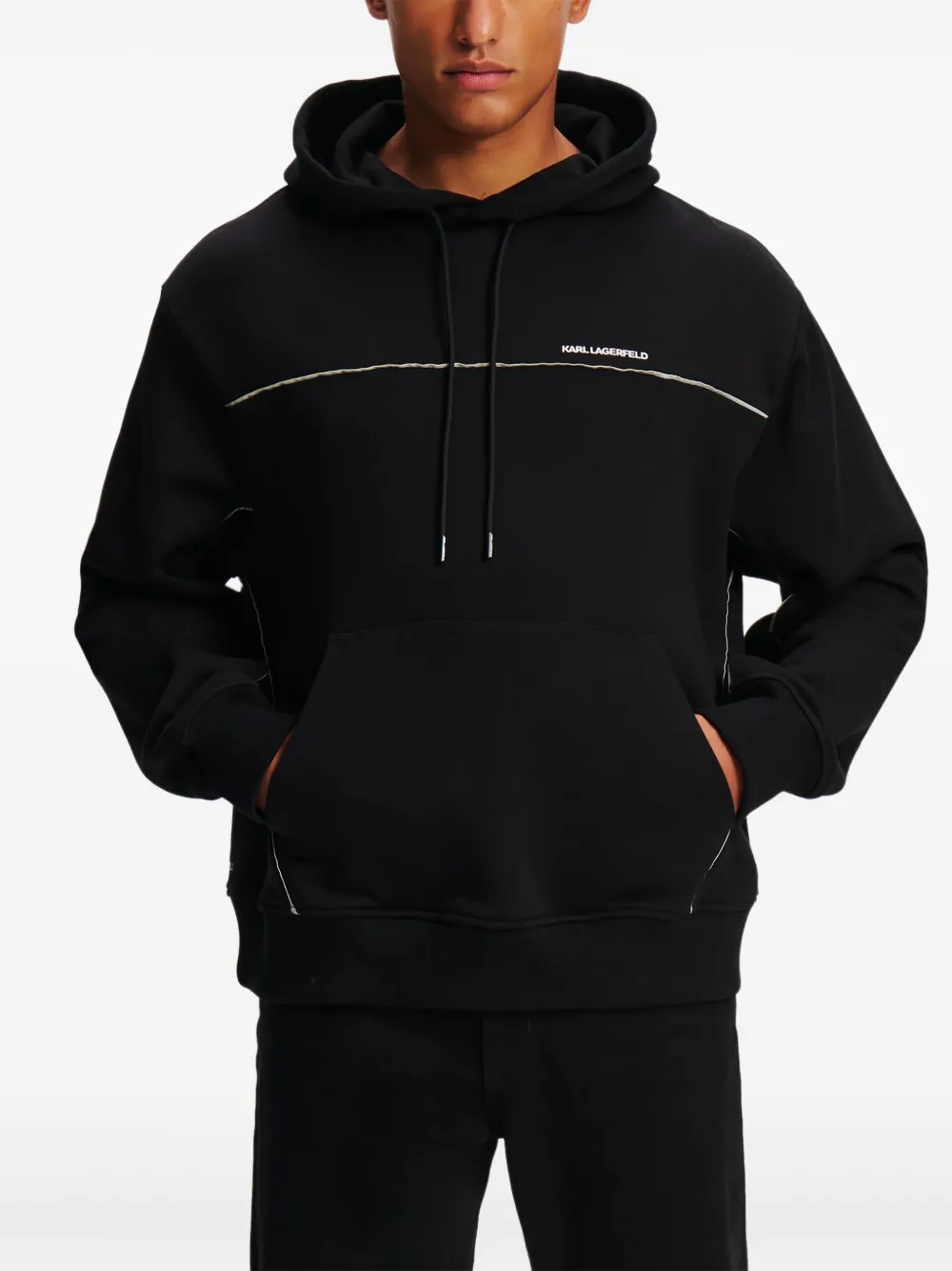 Karl Lagerfeld Hoodie met logoprint Zwart