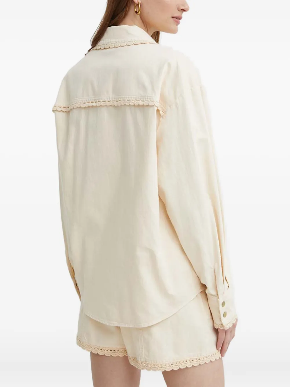 TWINSET Blouse met zak Beige