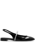 Stuart Weitzman Stefanie patent-leather ballerina shoes - Black