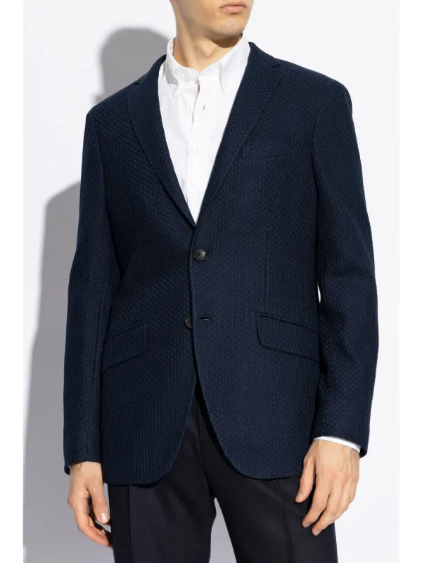 ジャケット ETRO 'Pegaso' single-breasted blazer Blue WRCA004399TTB54 ETRO notched-lapel single-breasted Blazer | Blue | FARFETCH