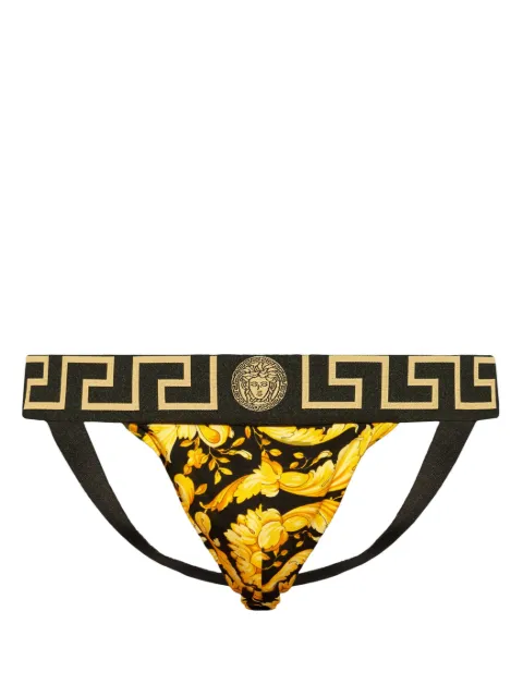 Versace suspensorios con estampado Barocco