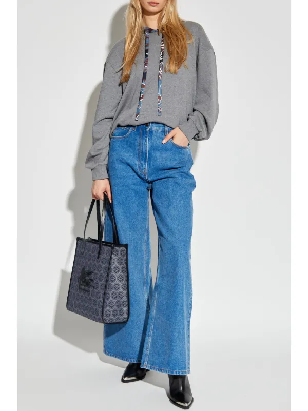 ETRO wide-leg high-rise Jeans | Blue | FARFETCH