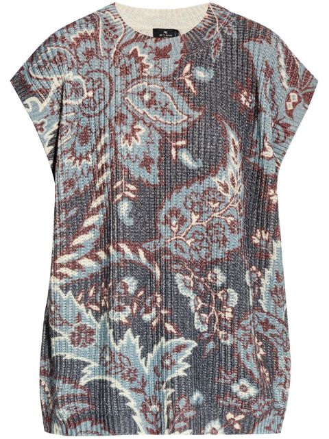 ETRO paisley-print wool top Women