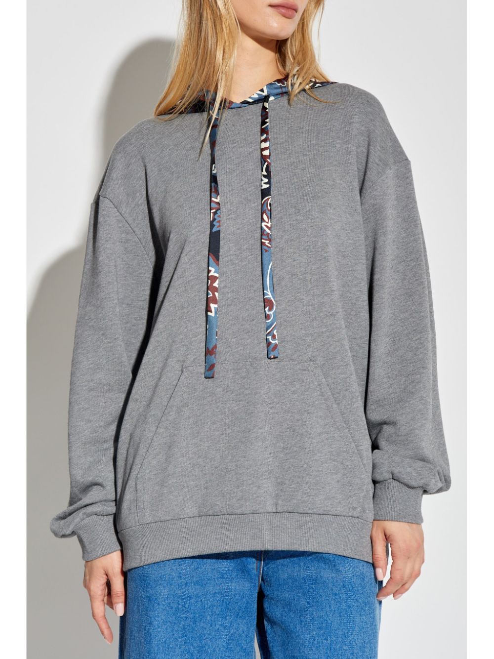 Affordable ETRO contasting-hood cotton hoodie Women