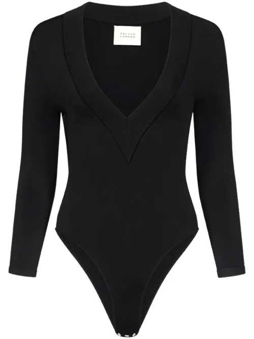 Galvan body Sasha à col v - Noir - Galvan - Modalova
