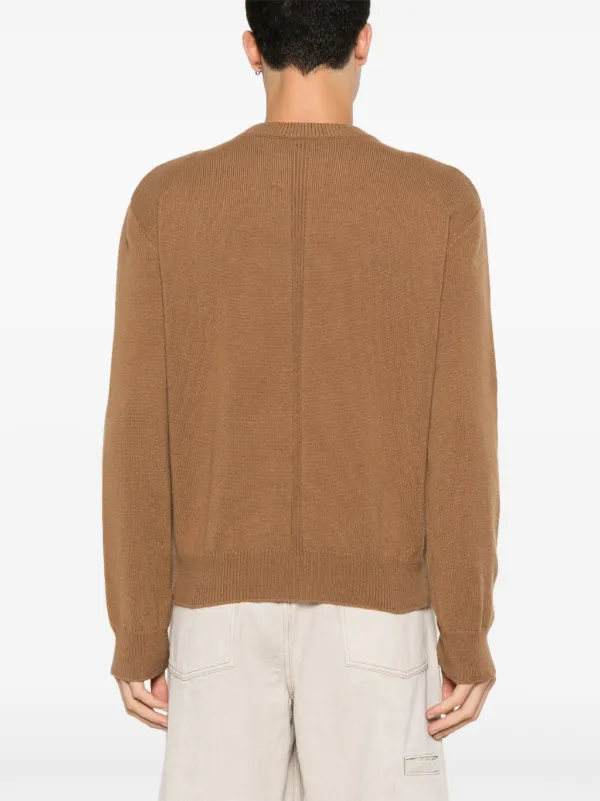 Jil Sander クルーネック セーター | ブラウン | FARFETCH JP
