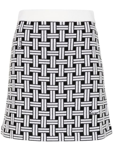 Kenzo patterned-jacquard mini skirt Women