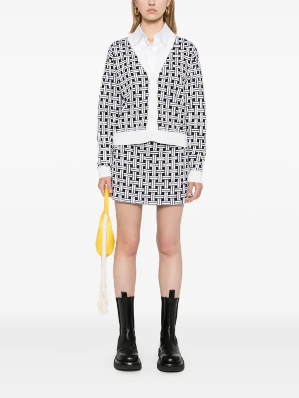 Kenzo パターンジャカード ミニスカート | ホワイト | FARFETCH JP
