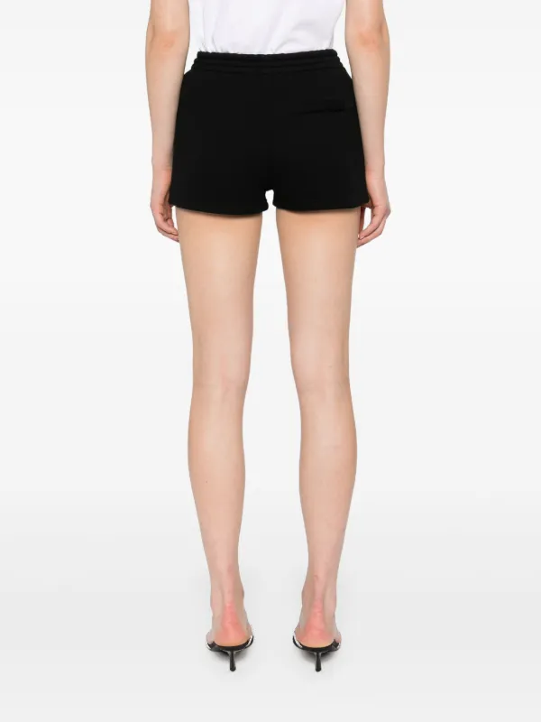 Alexander Wang ロゴ　ショートパンツ ブラック Alexander Wang ロゴ ショートパンツ | ブラック | FARFETCH JP