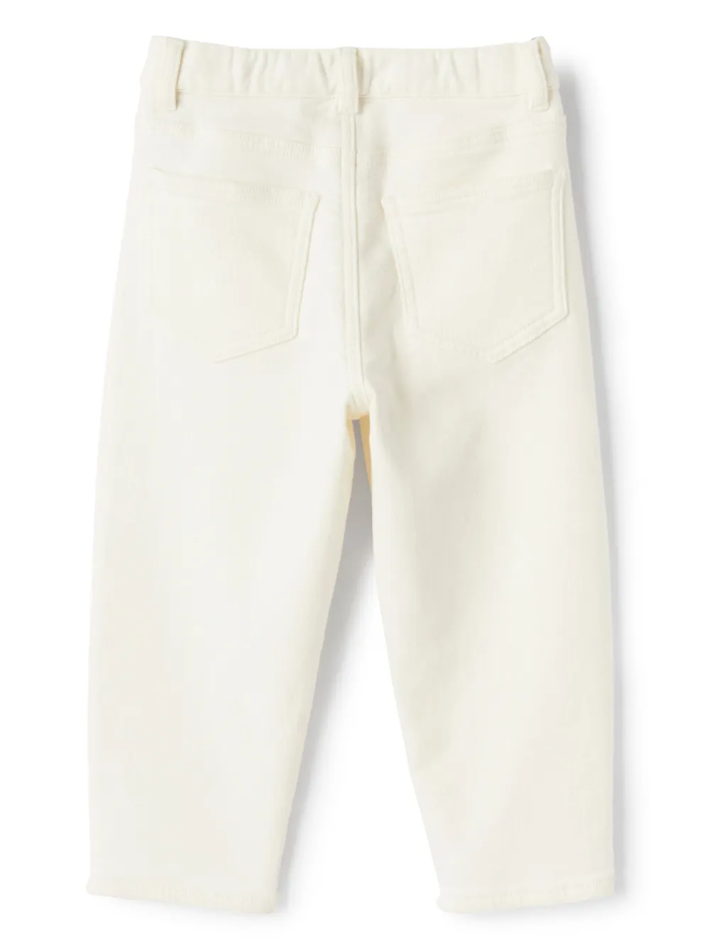 Il Gufo Katoenen broek met toelopende pijpen - Wit