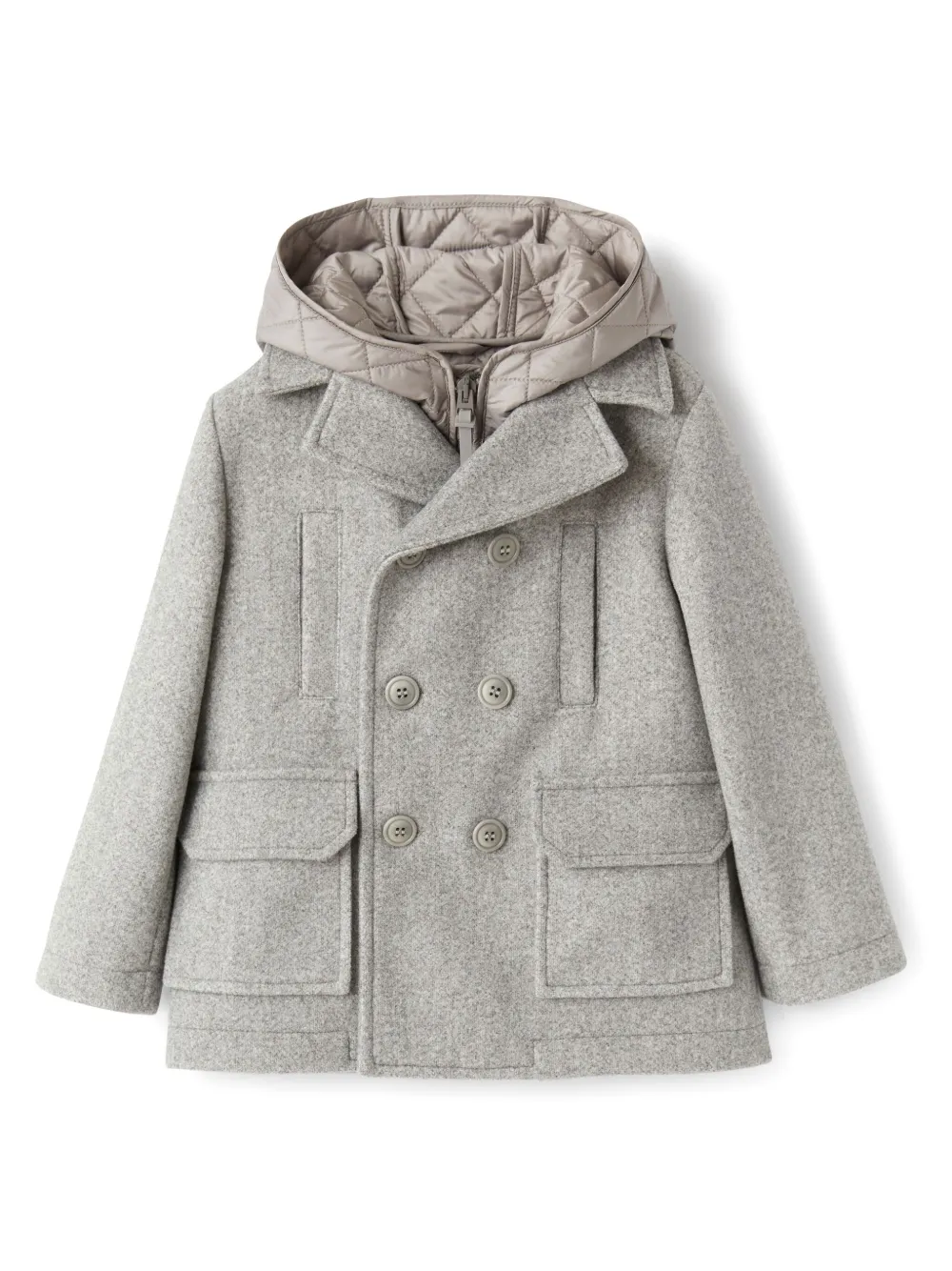 Il Gufo Layered Coat | Grey | FARFETCH BH