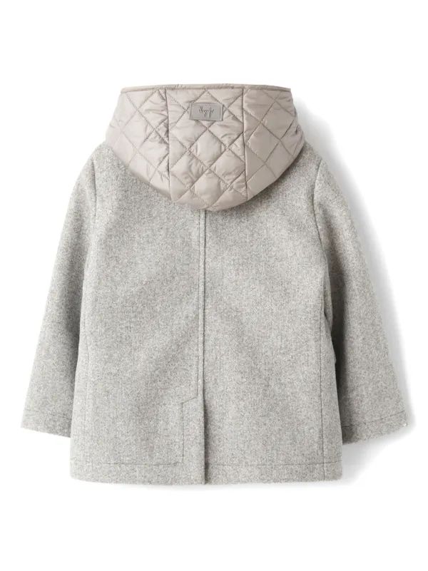 Il Gufo Layered Coat | Grey | FARFETCH BH