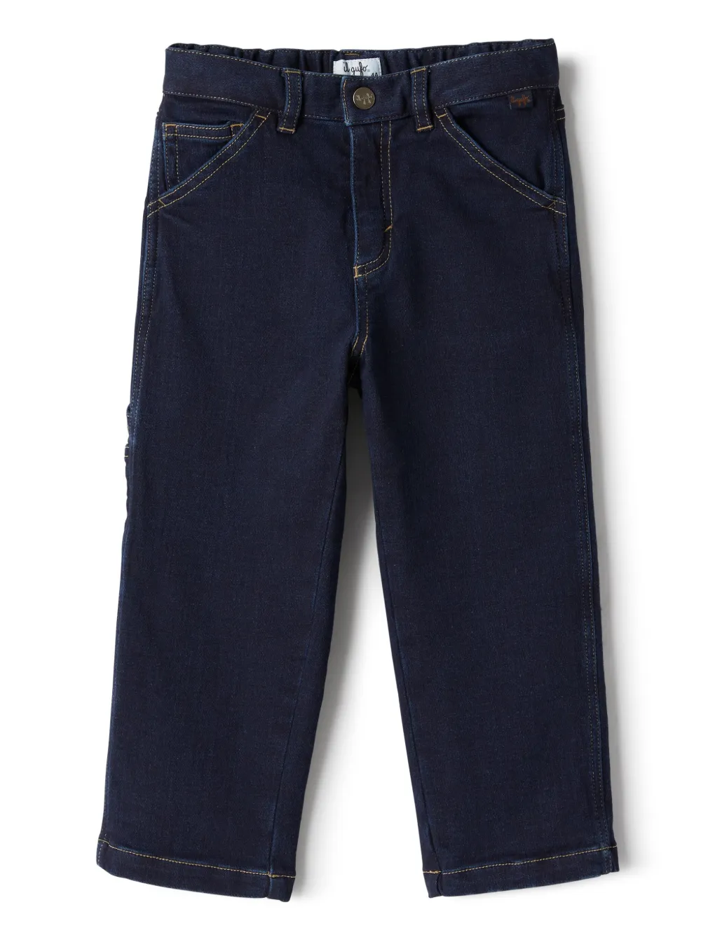 Il Gufo Katoenen straight jeans Blauw