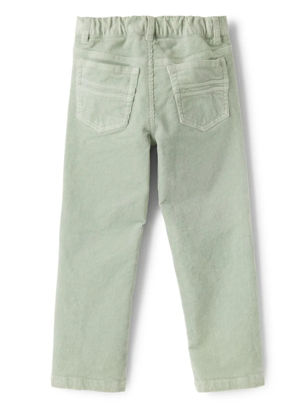 Il Gufo Ribfluwelen straight broek - Groen