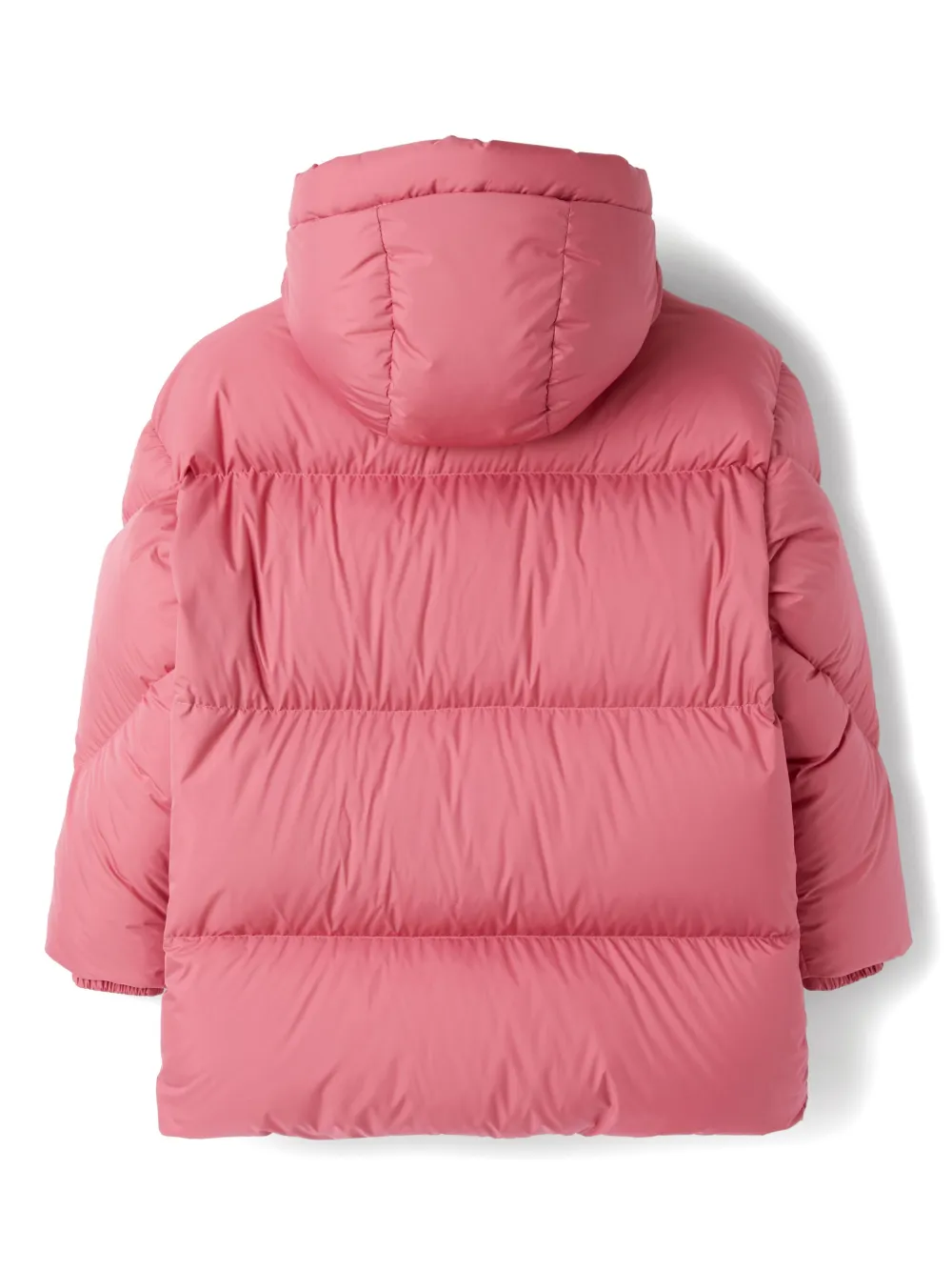 Il Gufo logo-patch padded coat - Roze