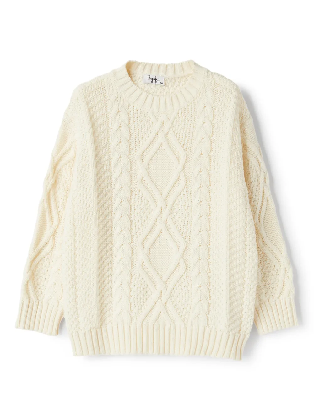 Il Gufo Pullover mit Zopfmuster | Nude | Image 1