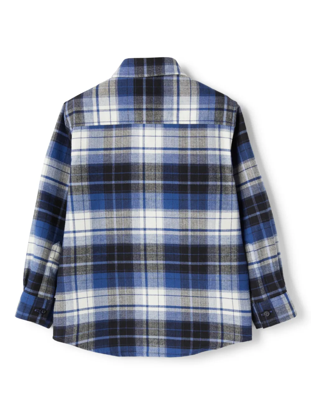 ilgufo Il Gufo Geruit shirt - Blauw