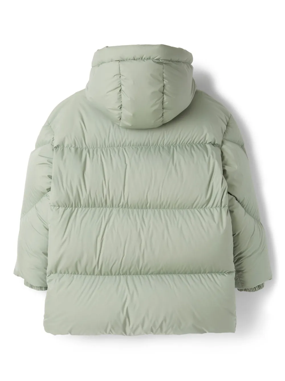 Il Gufo logo-patch padded coat - Groen