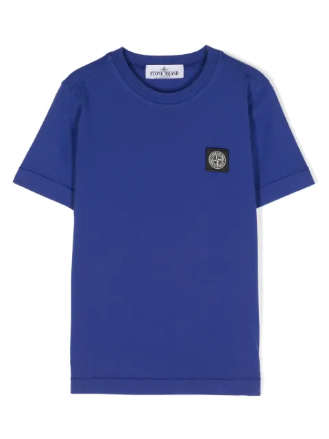 Stone Island Junior Compass-patch cotton T-shirt