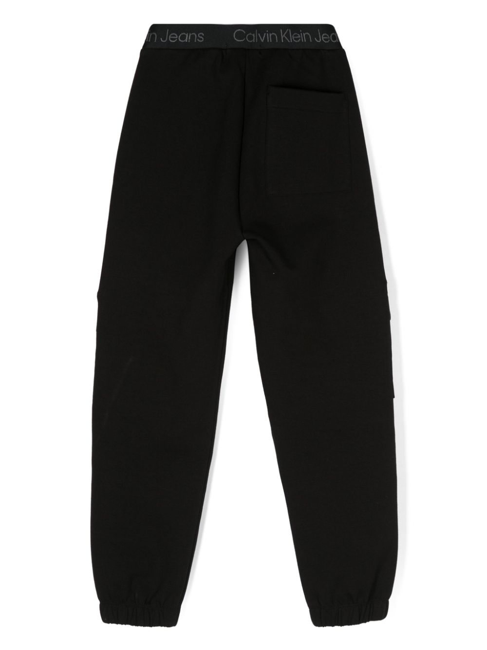 Calvin Klein Kids logo-waist track pants - Black